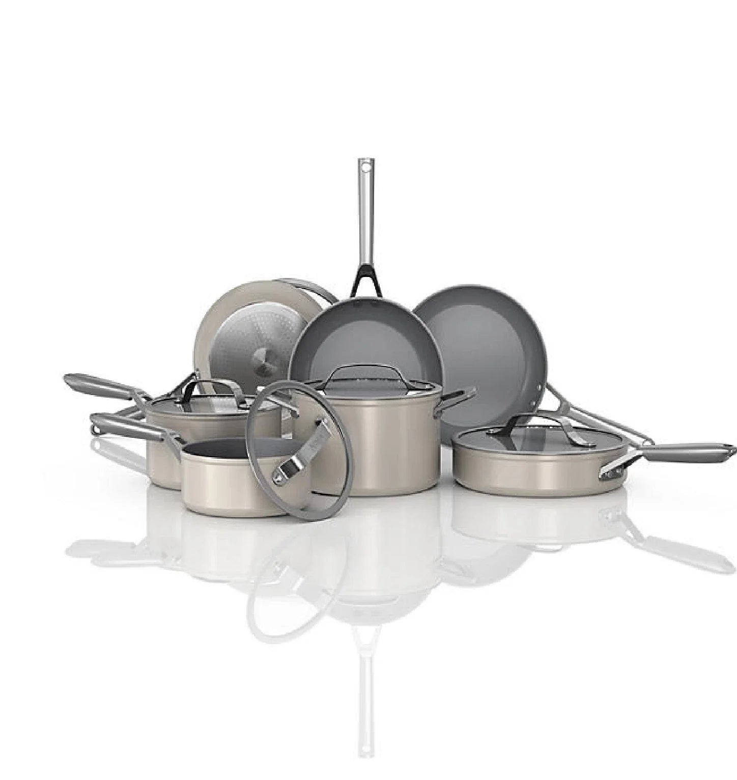 12AST NeverStick Ceramic Pro 12-Piece Cookware Set
